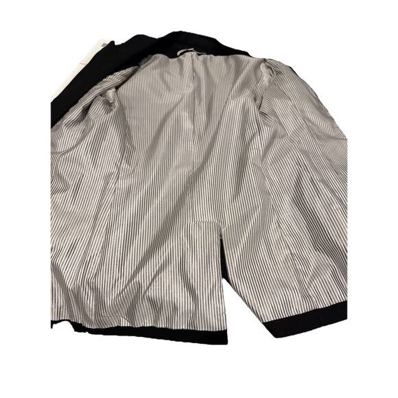 Veronica Beard Gaya Size 8 Linen Blend Dickey Jacket Blazer Black - Picture 14 of 15